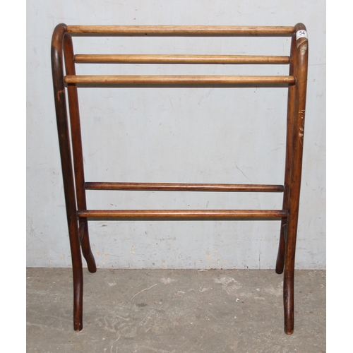 54 - Vintage wooden towel rail