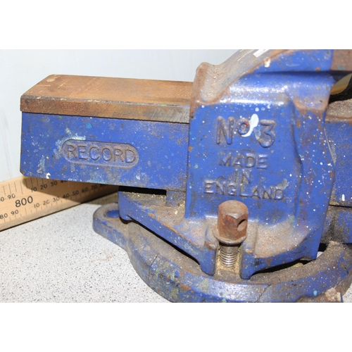 850 - Record No 3 bench vice