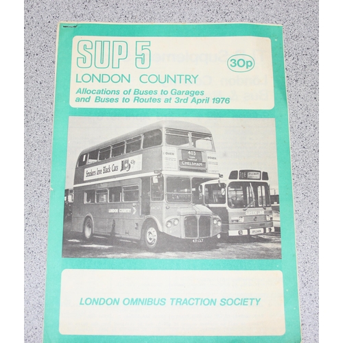 582 - Qty of vintage bus timetables and technical drawings of bus design & layout