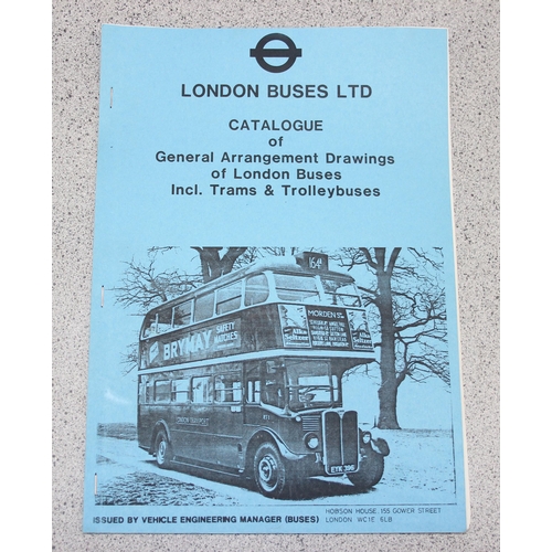 582 - Qty of vintage bus timetables and technical drawings of bus design & layout