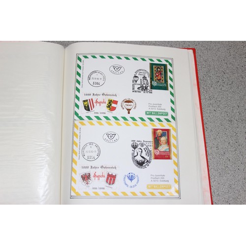 579 - Qty of European, mainly Austrian FDC stamps in Stanley Gibbons album