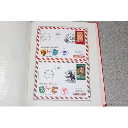 579 - Qty of European, mainly Austrian FDC stamps in Stanley Gibbons album