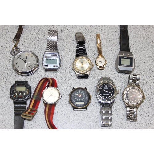 1345 - Qty of assorted vintage and later watches to inc Timex, Poljot etc