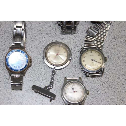 1345 - Qty of assorted vintage and later watches to inc Timex, Poljot etc