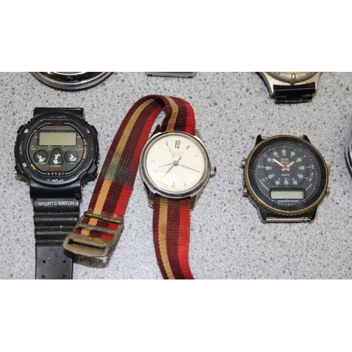 1345 - Qty of assorted vintage and later watches to inc Timex, Poljot etc