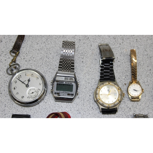 1345 - Qty of assorted vintage and later watches to inc Timex, Poljot etc