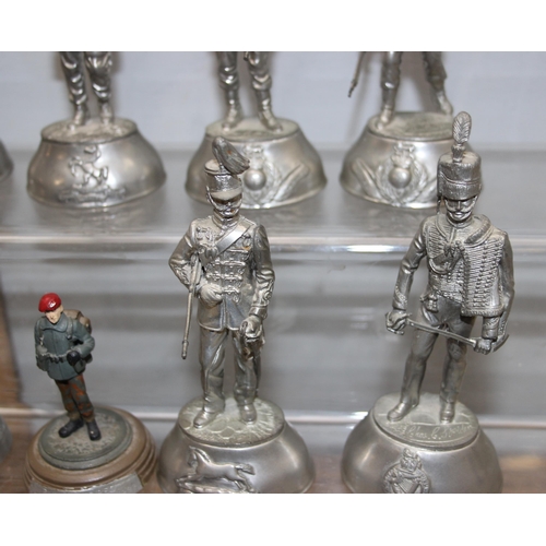 1415 - 10 assorted cast pewter models of soldiers, the majority by Charles C. Stadden for BPC pewter