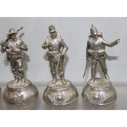 1415 - 10 assorted cast pewter models of soldiers, the majority by Charles C. Stadden for BPC pewter