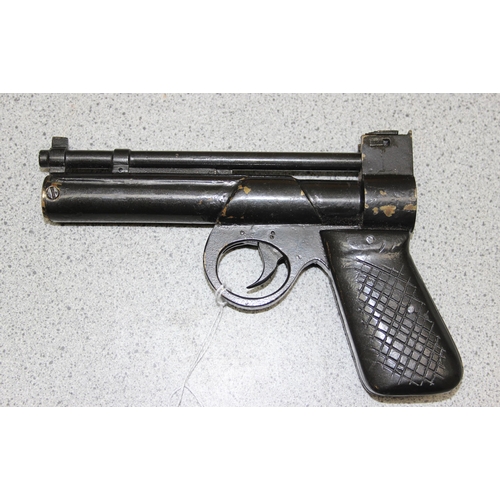 1423 - Webley & Scott Mk1 Series ll .177 pistol with box & pellets