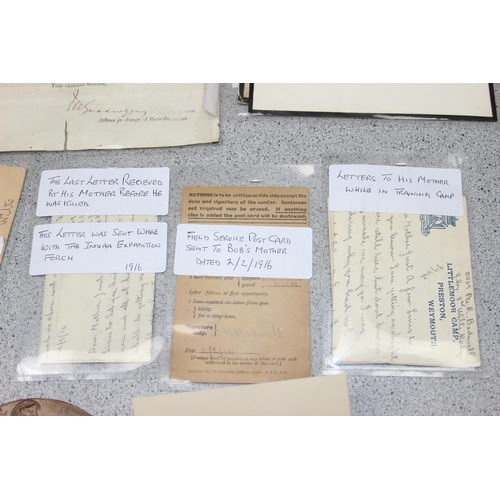 1426 - WW1 medal trio and death plaque to 21096 Pte  R. Bedwell Wiltshire Regiment, complete with a large q... 