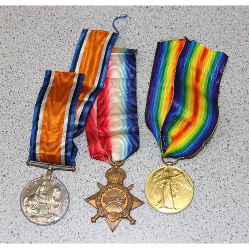 1426 - WW1 medal trio and death plaque to 21096 Pte  R. Bedwell Wiltshire Regiment, complete with a large q... 