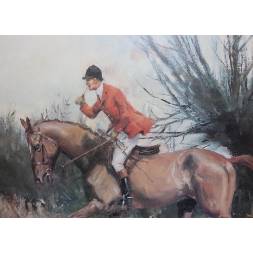 378 - Michael Lyne, signed limited edition framed hunting print entitled 