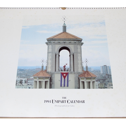 571 - 3 Unipart calendars for 1990, 1992, 1994 and a 1972 German calendar of European cities