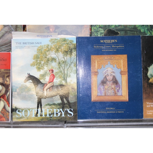 581 - Qty of auction catalogues, mainly Christies & Sotheby's art sales, mostly 1990's with many colour pl... 