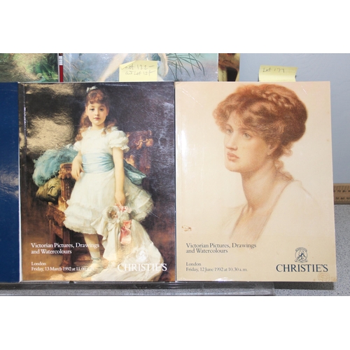 581 - Qty of auction catalogues, mainly Christies & Sotheby's art sales, mostly 1990's with many colour pl... 