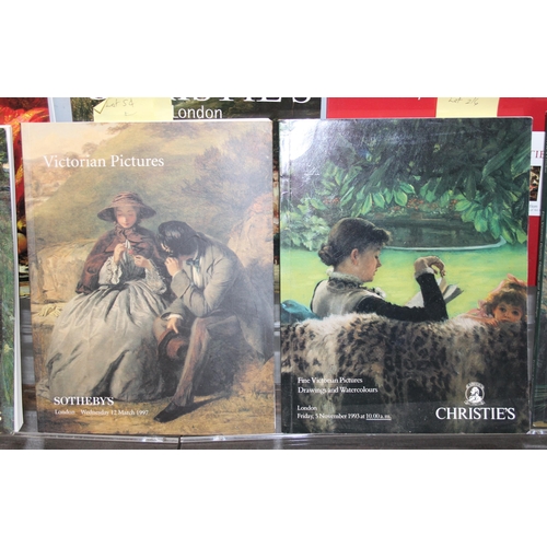 581 - Qty of auction catalogues, mainly Christies & Sotheby's art sales, mostly 1990's with many colour pl... 