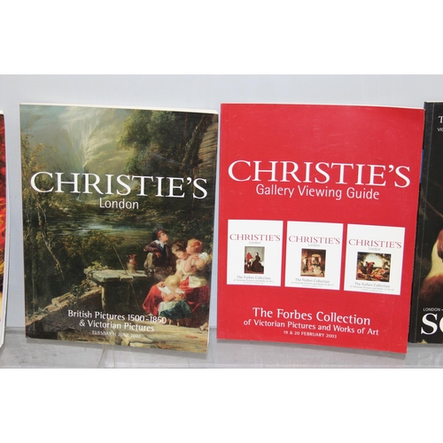 581 - Qty of auction catalogues, mainly Christies & Sotheby's art sales, mostly 1990's with many colour pl... 