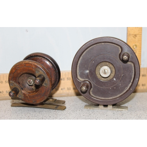 759 - 2 vintage fishing reels, one by Allcocks