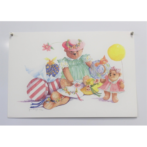 421 - 3 good quality American prints of toys, one by C Don Ensor & 2 by Jane Staszak