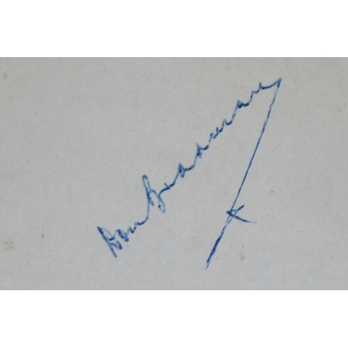 550 - A 20th century autograph album and contents to inc Louis Armstrong, Alec Bedser, Len Hutton, Errol F... 