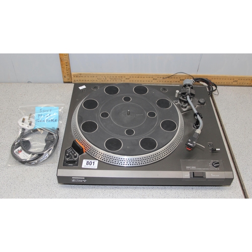 801 - Sony PS-22 direct drive turn table