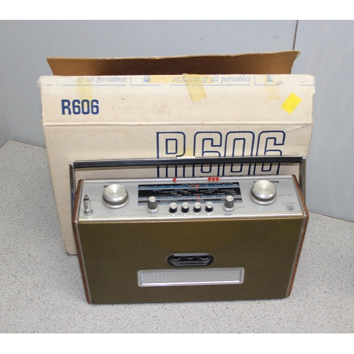 803 - Grundig Party Boy radio and a Roberts R606 radio in original box (2)