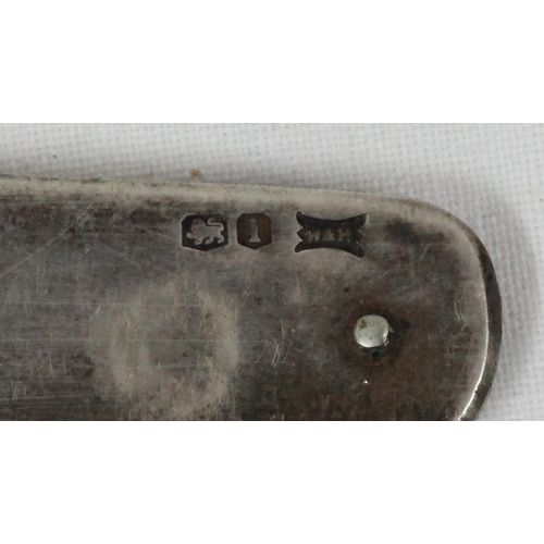 1039 - An unusual silver advertising penknife, George Shaw & Co, Leigh Brewery, marked for Sheffield 1926 b... 