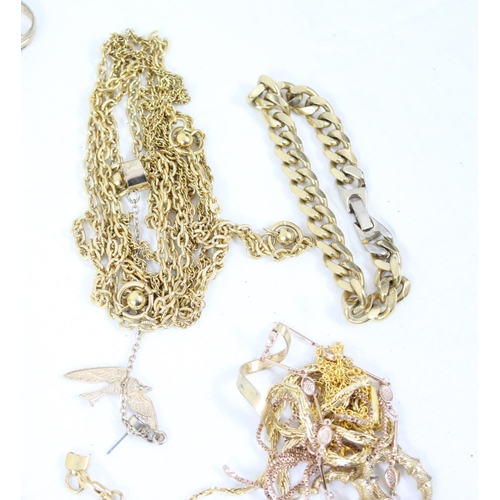 1100 - A large qty of assorted gold plated jewellery to inc Butler & Wilson