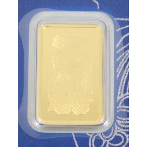 1296 - PAMP (Produits Artistiques Métaux Précieux) of Switzerland 2.5g 999.9 solid pure 24ct gold ingot bar... 