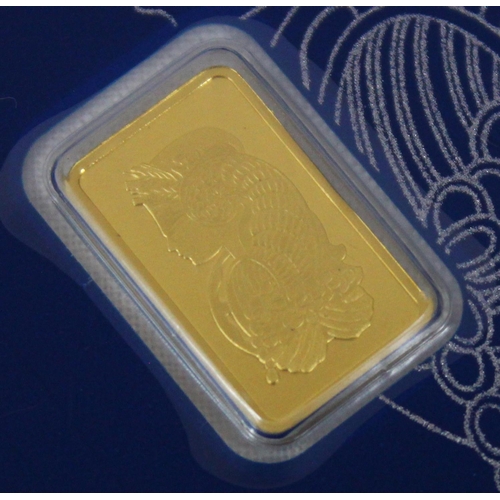 1296 - PAMP (Produits Artistiques Métaux Précieux) of Switzerland 2.5g 999.9 solid pure 24ct gold ingot bar... 