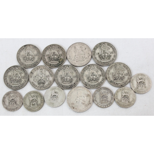 1184 - Qty of assorted silver and half silver British coins, approx 71.92g gross (63.61g half silver)