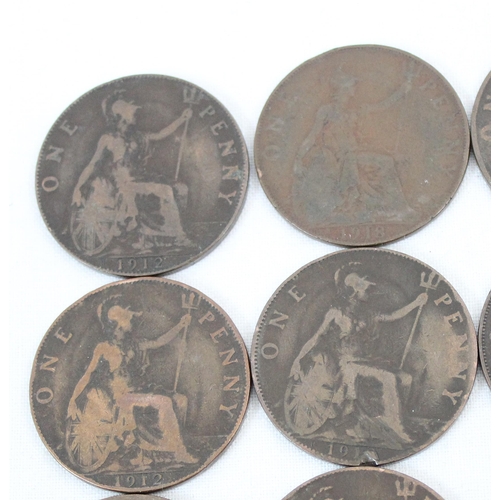 1185 - 22 assorted Kings Norton & Heaton mint penny coins to inc 1918KN, 1912H, 1918H, 1919H, variety of co... 