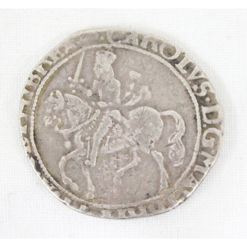 1158 - A rare Charles I period silver half crown coin, approx 31mm in diameter, approx 11.26g gross, detail... 