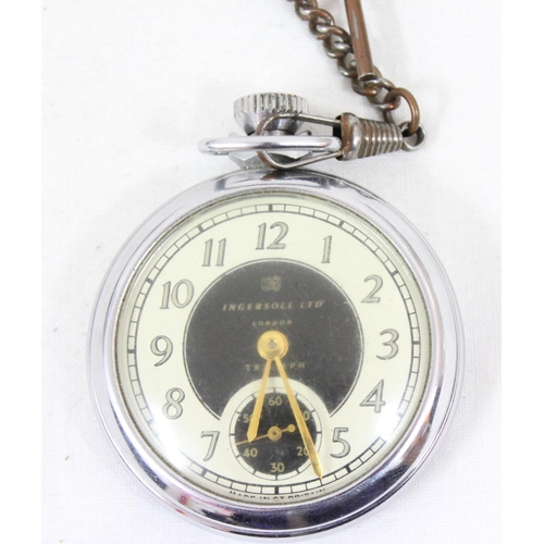 1365 - 3 assorted vintage pocket watches to inc N. Courlander of Richmond fob watch in fine silver case, In... 