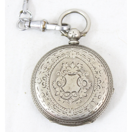 1365 - 3 assorted vintage pocket watches to inc N. Courlander of Richmond fob watch in fine silver case, In... 