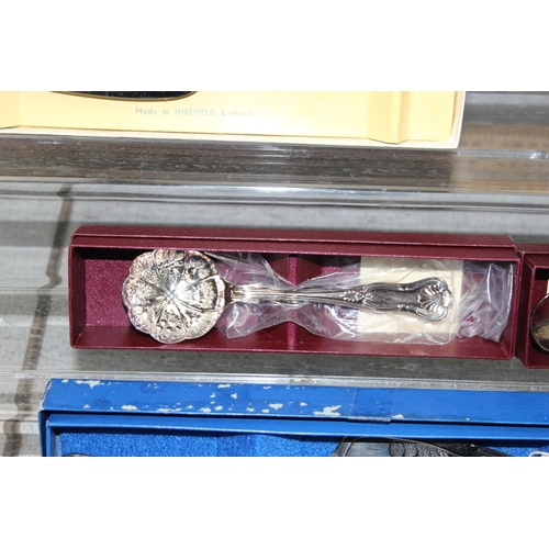 1059 - Qty of boxed silver plated cutlery