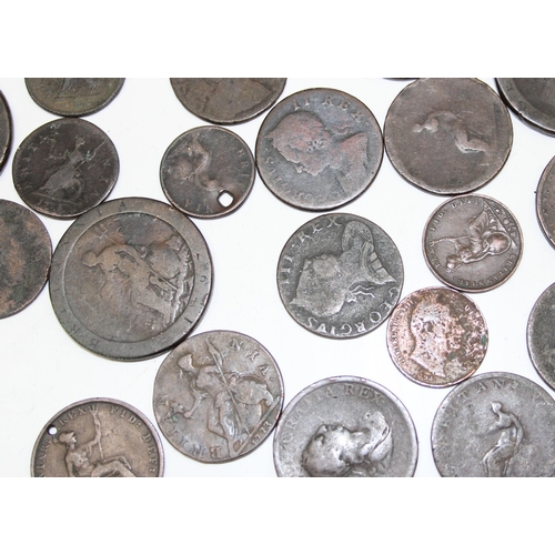 1171 - A large qty of assorted copper coins, mainly British 19th century and earlier