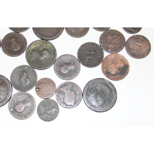 1171 - A large qty of assorted copper coins, mainly British 19th century and earlier