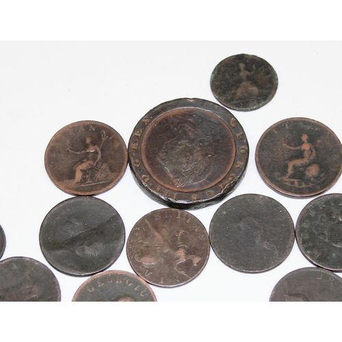 1171 - A large qty of assorted copper coins, mainly British 19th century and earlier