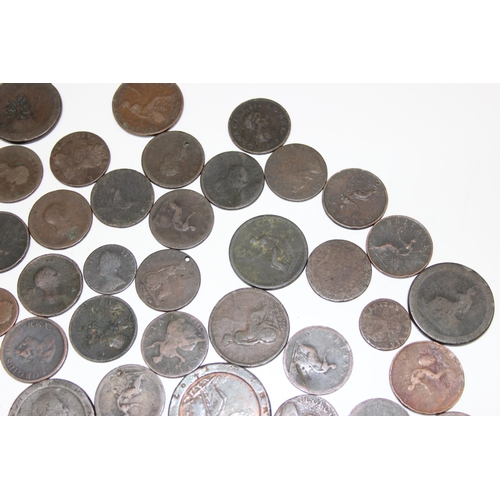 1171 - A large qty of assorted copper coins, mainly British 19th century and earlier