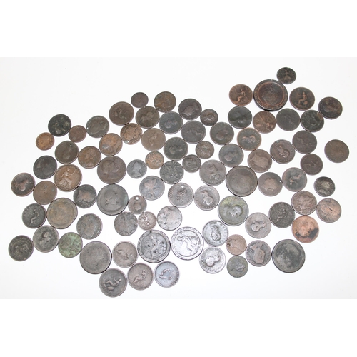 1171 - A large qty of assorted copper coins, mainly British 19th century and earlier