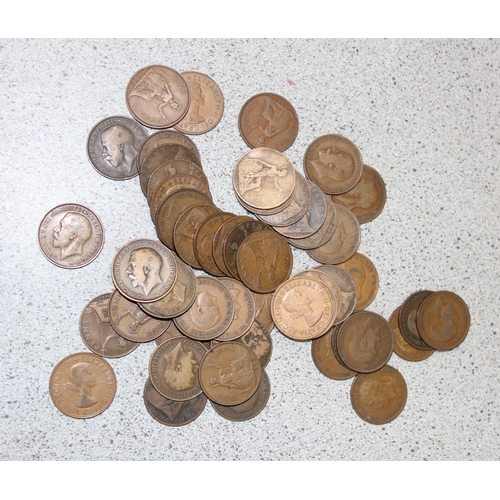 1177 - 18 vintage red cardboard penny tubes containing a qty of coins to inc Heaton mint, seemingly all cor... 