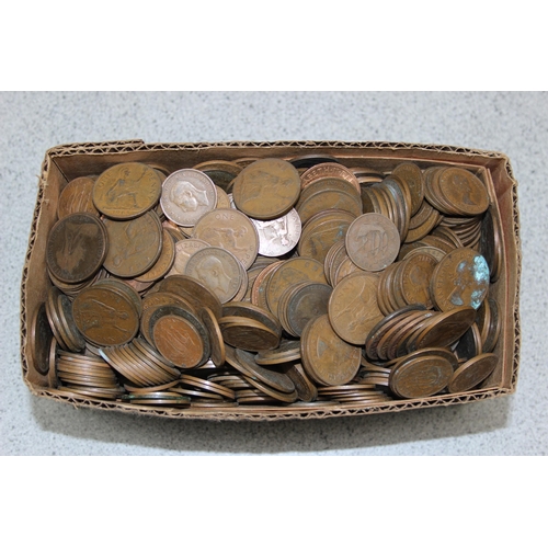 1180 - A large qty of mixed British copper coins, Queen Victoria and later, approx 6.1kg gross