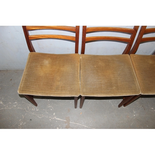 122 - A set of 4 retro G-Plan style dining chairs