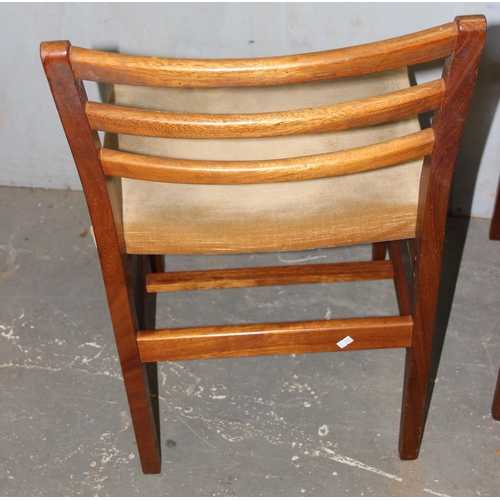 122 - A set of 4 retro G-Plan style dining chairs