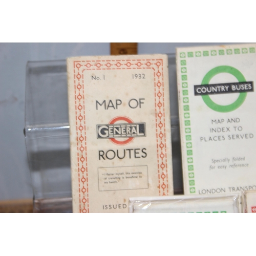 581A - A qty of London Transport bus time tables etc, mainly 1960's but one from 1932 (10 total)