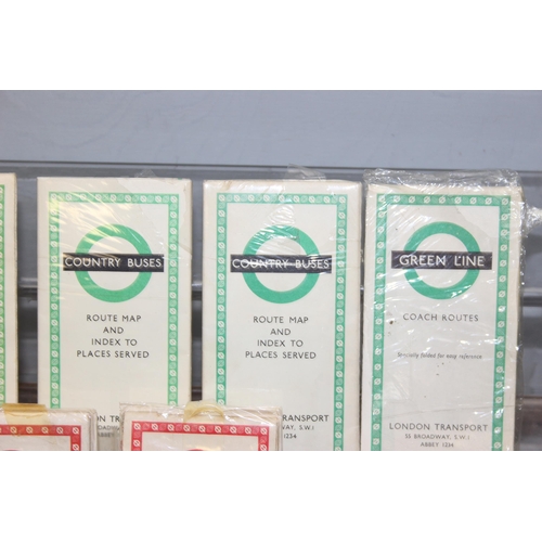 581A - A qty of London Transport bus time tables etc, mainly 1960's but one from 1932 (10 total)