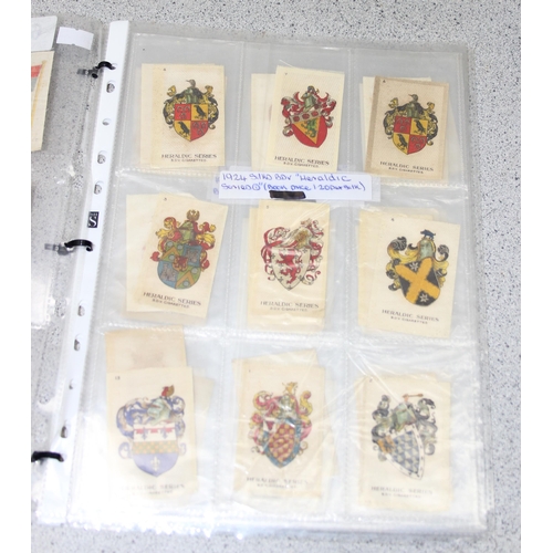 604 - 72 BDV silk cigarette cards depicting flags