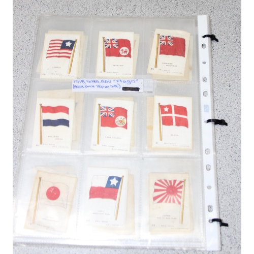 604 - 72 BDV silk cigarette cards depicting flags