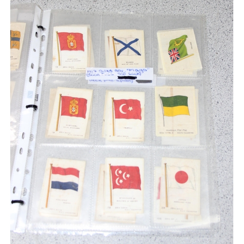 604 - 72 BDV silk cigarette cards depicting flags